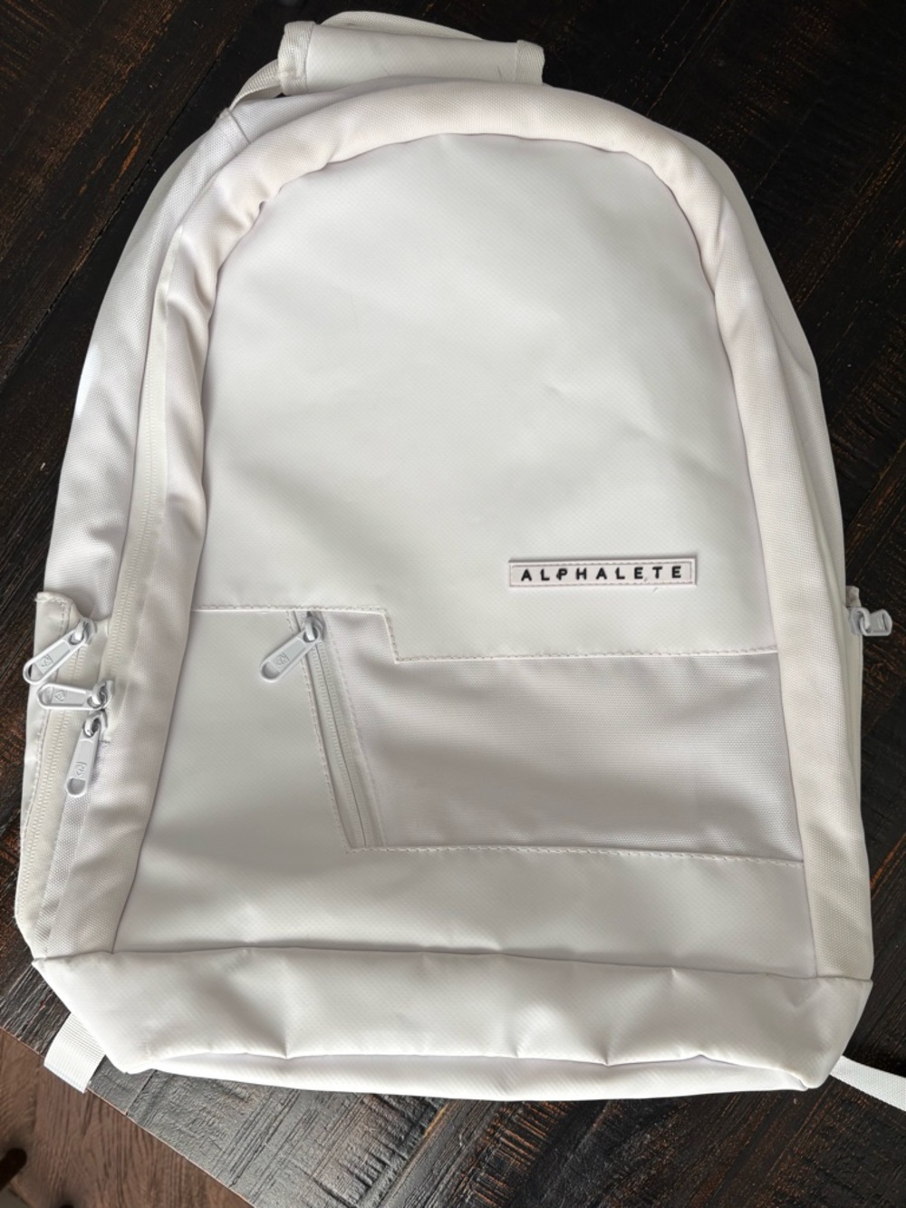 Alphalete white backpack mens women’s